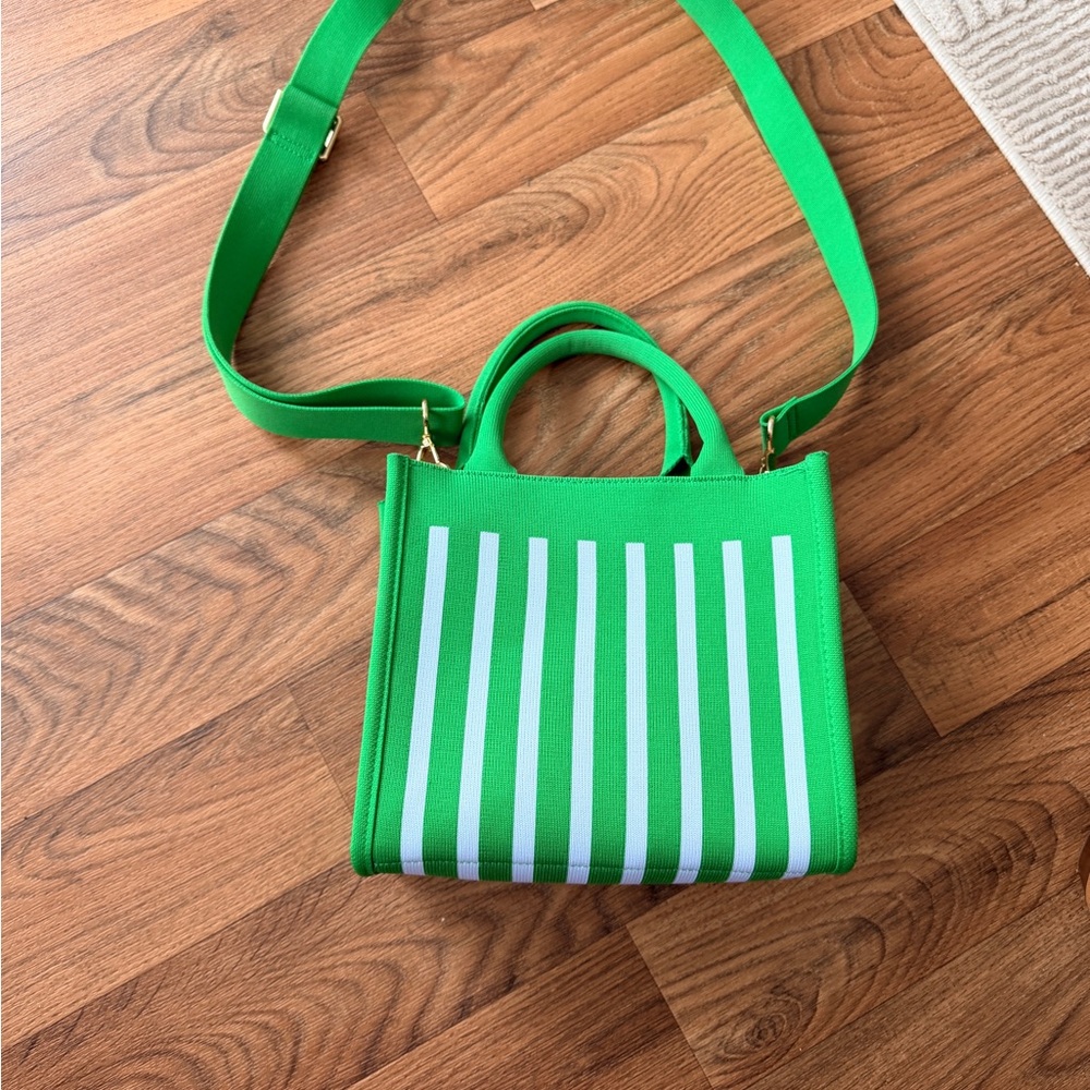 Kate Spade for Target Green Striped Handbag - Picture 3 of 3